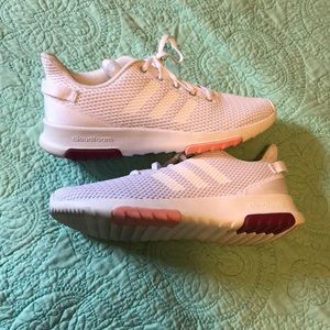 Adidas cloud foam! White, Pink and maroon